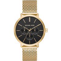 Minimalistische goldfarbene Mesh-Armbanduhr