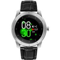 Elegante Smartwatch mit Lederarmband