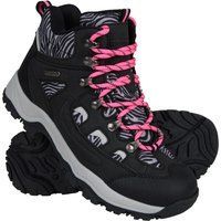 Mountain Warehouse - Damen Wanderstiefel "Adventurer", Leo-Muster, Wildlederimitat (Leuchtend Rosa)