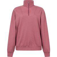 Damen Sweatshirt mit halbem Reißverschluss