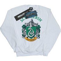 Harry Potter - "Slytherin" Sweatshirt für Mädchen (Weiß)