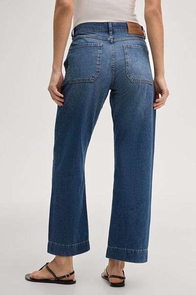 Joop! Wide Leg Jeans Esra in Denimblau, mittelhoher Bund