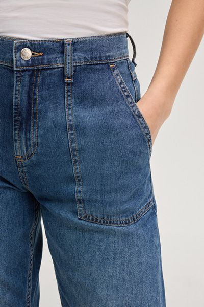 Joop! Wide Leg Jeans Esra in Denimblau, mittelhoher Bund