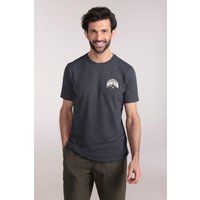 Herren Dunkelgraues T-Shirt mit Grafik