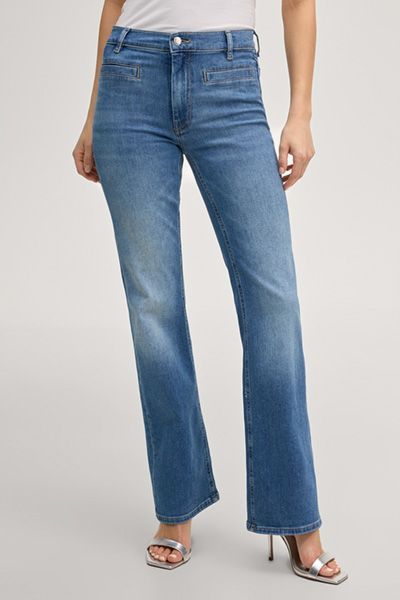 Joop! Elfi Bootcut Jeans Mid Blue Denim Hohe Taille