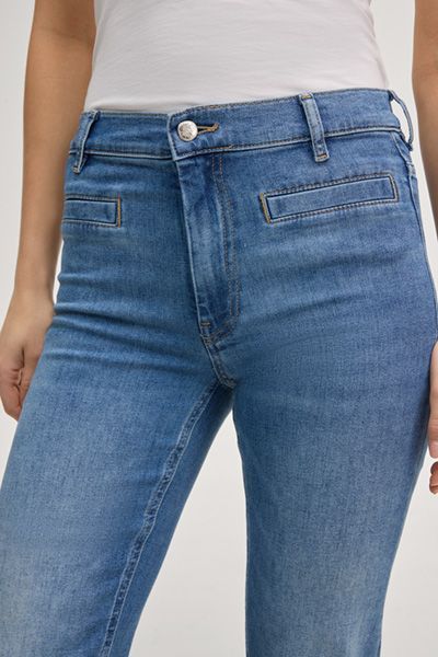 Joop! Elfi Bootcut Jeans Mid Blue Denim Hohe Taille