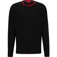 Rundhals-Sweatshirt aus Baumwolle mit Logo-Detail