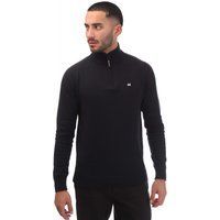Weekend Offender - "Paraguay" Sweatshirt mit kurzem Reißverschluss für Herren (Marine)