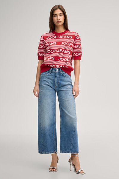 Joop Jeans Maxine Cropped Wide Leg Jeans in hellem blauem Denim