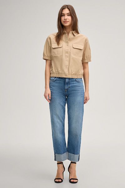 Joop! Maike Jeans mit geradem Bein Helleblaue Waschung Denim