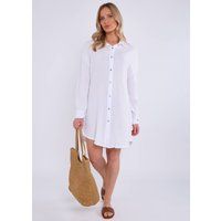 Oversize Baumwoll-Hemdkleid