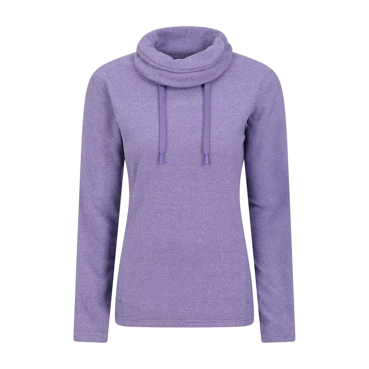 Damen Hebridean Fleece-Top mit Wasserfallkragen