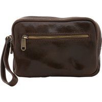 Handtaschen-Clutch aus Leder mit Reißverschluss