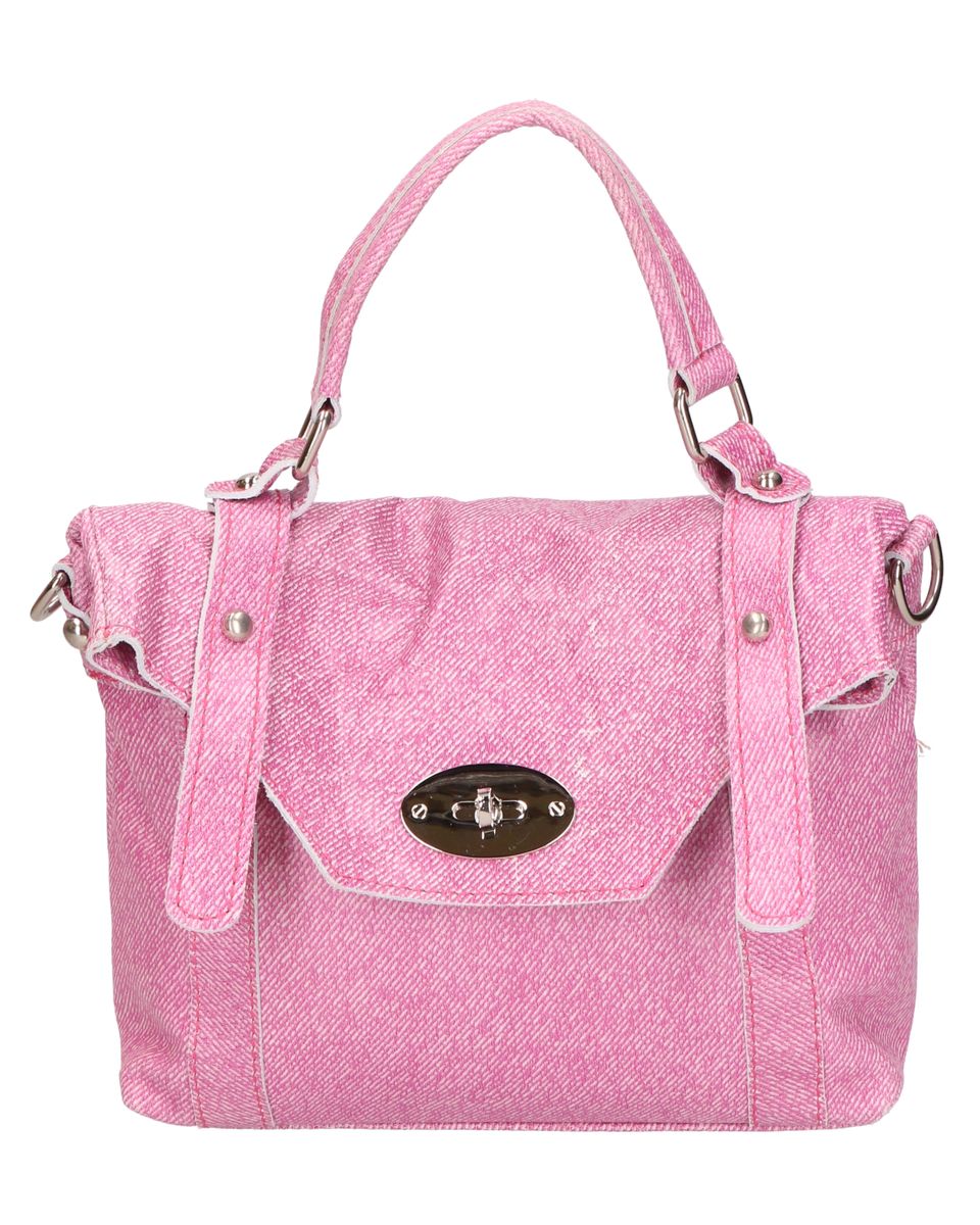 Handtasche aus strukturiertem Canvas