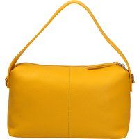 Schultertasche aus genarbtem Leder