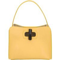 Schultertasche aus genarbtem Leder