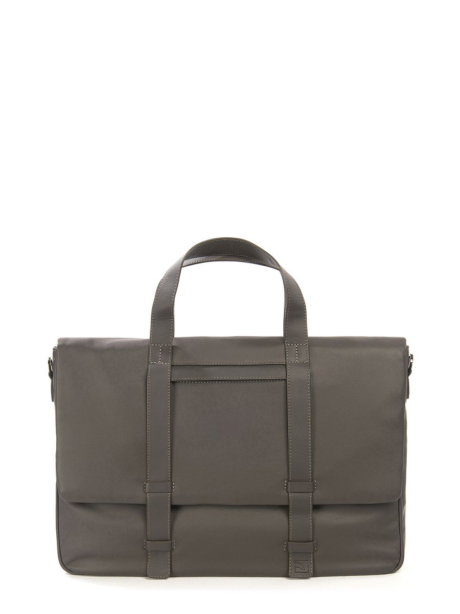 Unisex Leder Satchel Aktentasche