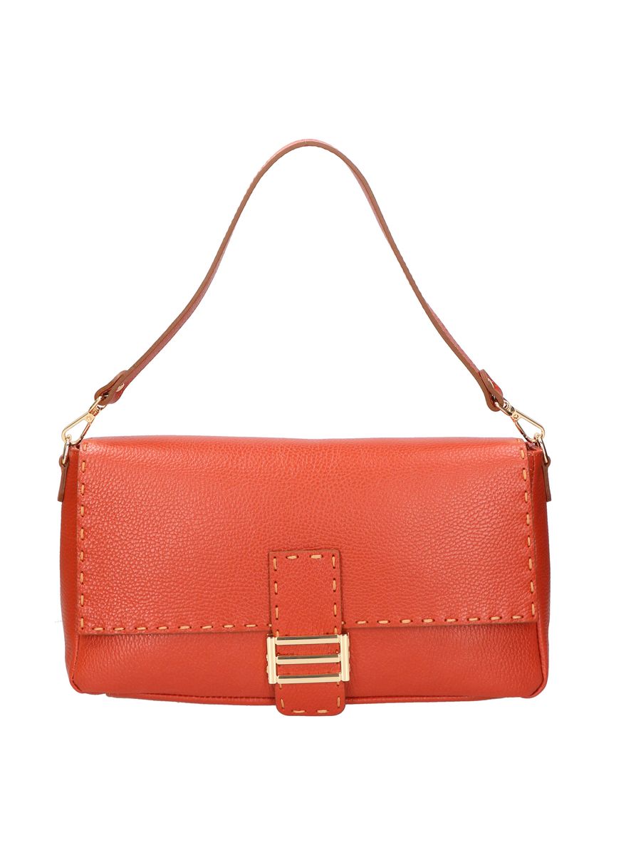 Gewebte Ledertasche mit Kettenriemen