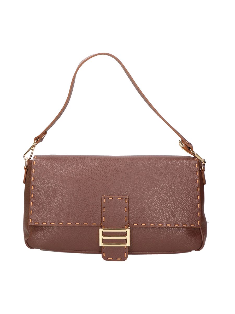 Gewebte Ledertasche mit Kettenriemen