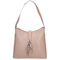 Strukturierte Leder-Schultertasche
