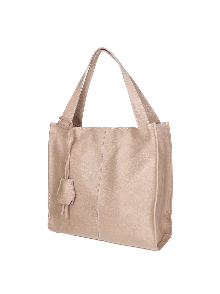 Schicke Ledertasche mit Flechtgriff