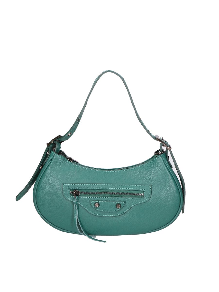 Rote Leder Schulter Baguette Tasche
