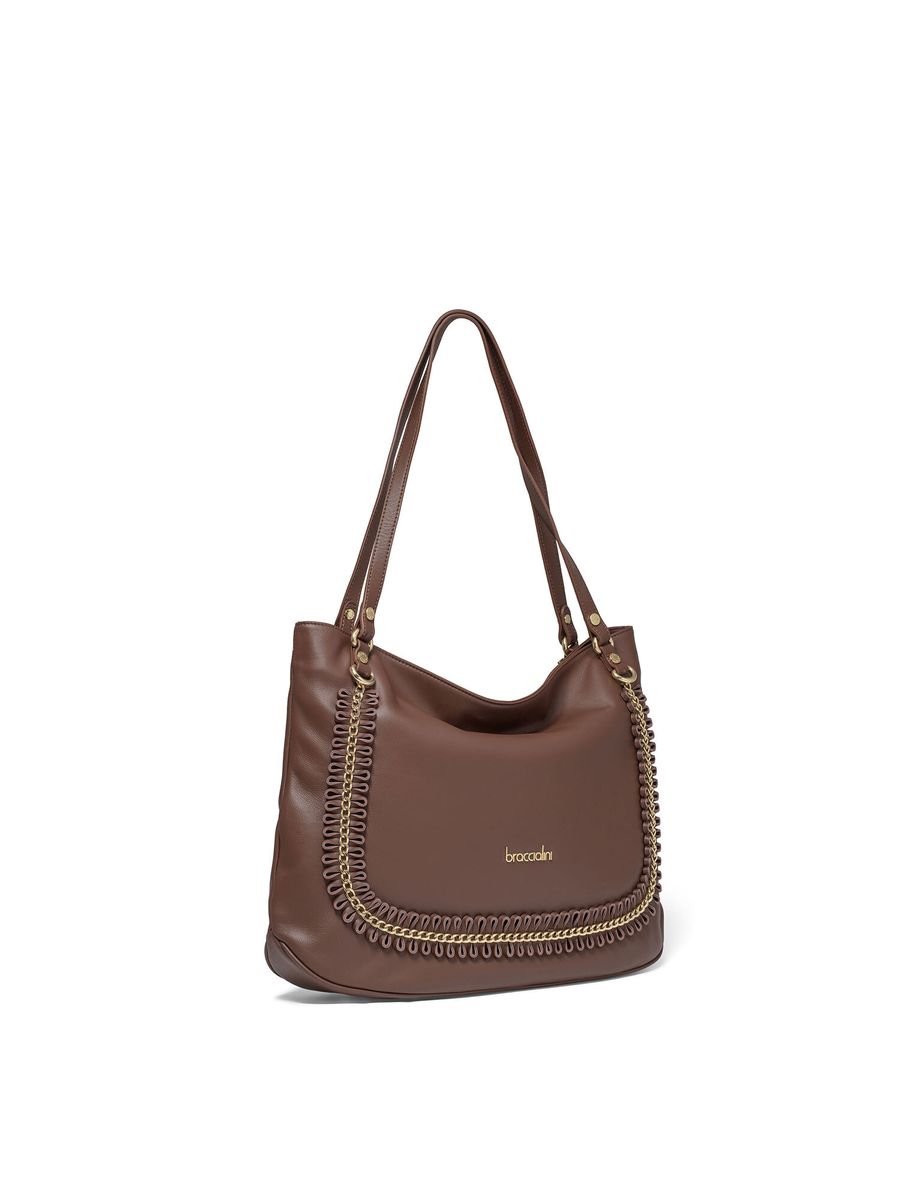 Hobo-Tasche aus genarbtem Kunstleder