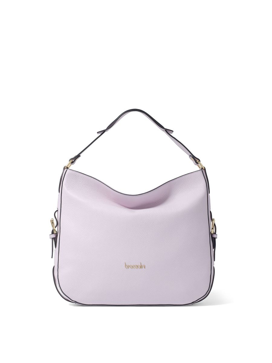 Leder Hobo Tasche mit Reißverschluss
