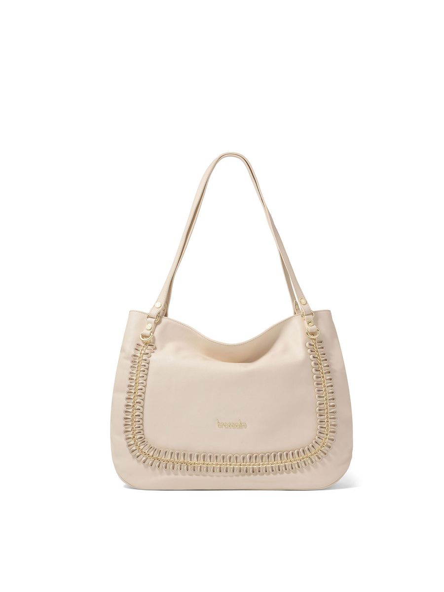 Leder Hobo Tasche mit Reißverschluss
