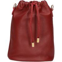 Leder-Beutel-Tasche mit Kordelzug