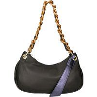 Leder-Schultertasche mit Kettengriff