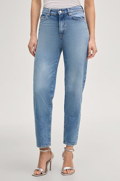 Joop! Jeans Maren Hellblaue Denim Tapered Leg Cropped Jeans