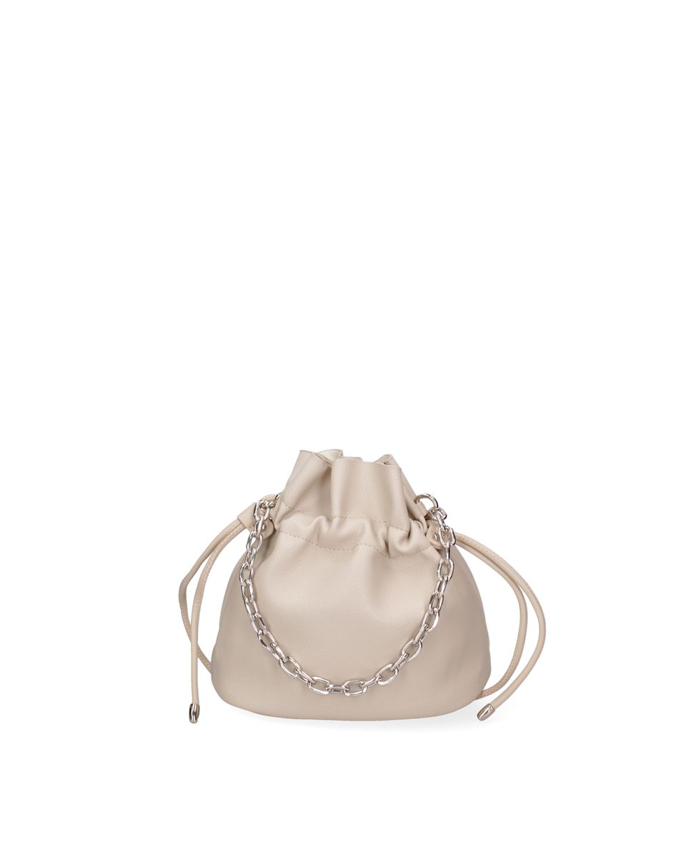 Beutelhandtasche mit Kette