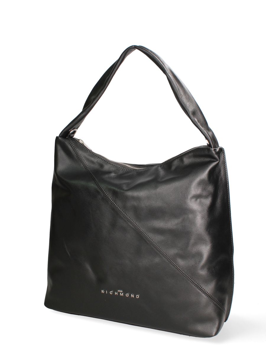 Minimalistische Leder-Hobo-Schultertasche