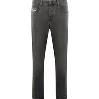 Schmal zulaufende graue Jeans für Herren