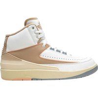Nike - "Air Jordan 2 Retro" Sneaker für Herren, Leder (Weiß/Hellbraun)