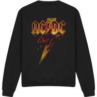 AC/DC Grafik Print Rundhals-Sweatshirt