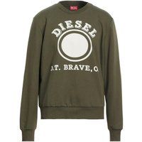 Diesel - Sweatshirt für Herren, Logo (Grün)