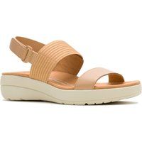 Hush Puppies Breathe Slingback Leder Damen Sandalen Tan Standard