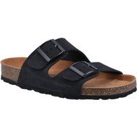 Hush Puppies Brixley Mule Wildleder Damen Schwarze Standard Sandalen