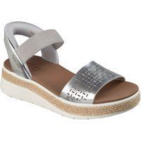 Skechers BOBS Sun Ray Damen Silber Standard Sandalen