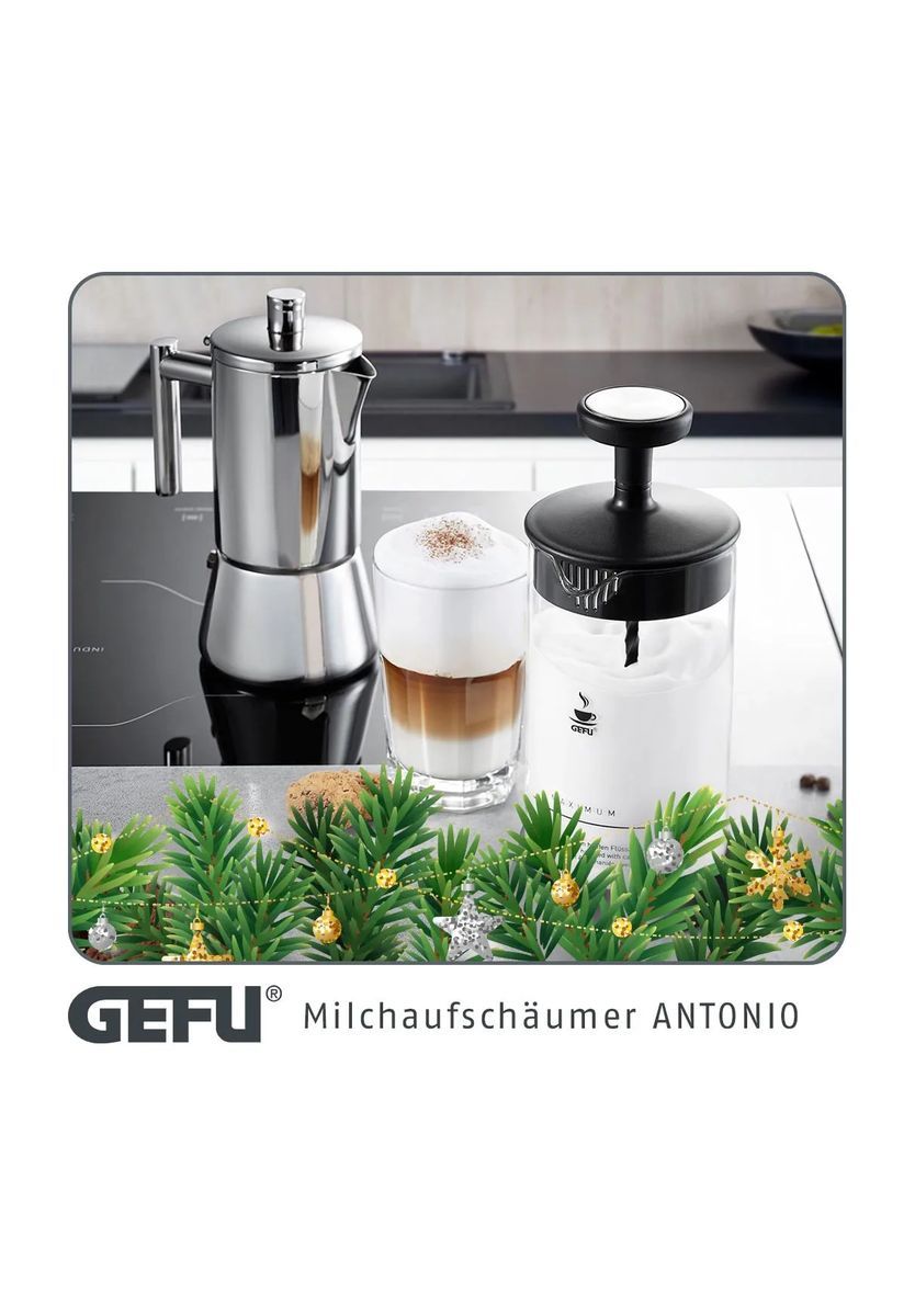 GEFU® Milchaufschäumer "Antonio", schwarz, 800 ML