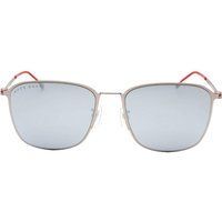 Hugo Boss - Mehrschichtige Linse-Sonnenbrille für Herren, Matt (Ruthenium/Weiß)