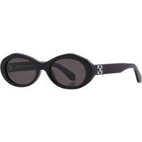 Off White - "Edison" Oval-Sonnenbrille für Damen (Schwarz/Schwarz)