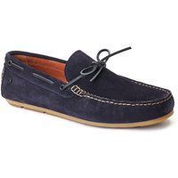 Base London Brooks Leder Herren Navy Standard Slipper