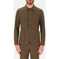 Olivgrüne Stretch Hemdjacke