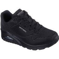 Skechers UNO - Glänzende Schuppen Polyurethan Damen Schwarze Standard-Sneaker