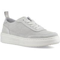 Hush Puppies Nesta Leder Damen Graue Standard-Sneaker