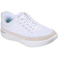 Skechers GoWalk Commuter Textil Damen Weiße Standard Sneakers