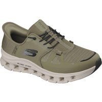 Skechers Glide-Step Pro Textil Herren Oliv/Schwarz Sportliche Schuhe